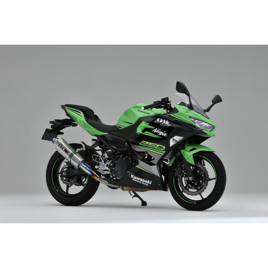 OVER Ninja250(18-22) フルチタン スリップオンマフラー OVER RACING（オーバーレーシング） OVER オーヴァー TT-Formula