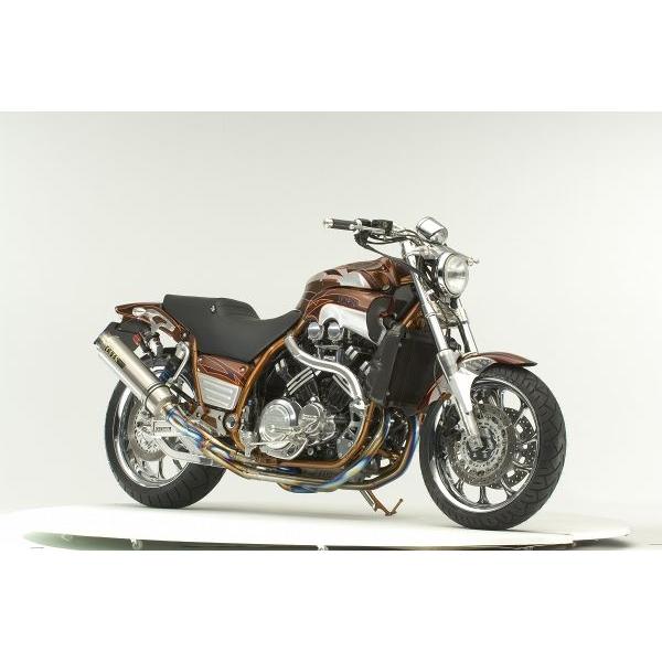 OVER オーヴァー GP-PERFORMANCE フルチタン ツインマフラー V-MAX1200の画像