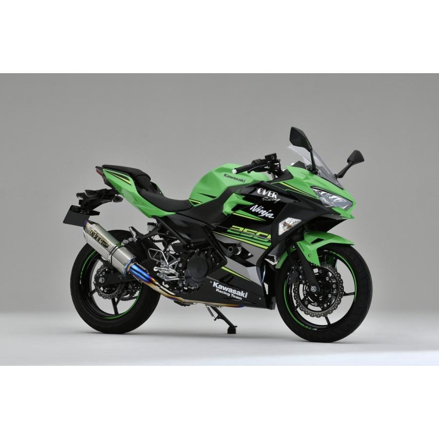 OVER オーヴァー TT-Formula RS フルチタン 2-1マフラー Ninja250(18-22)｜motoism｜02