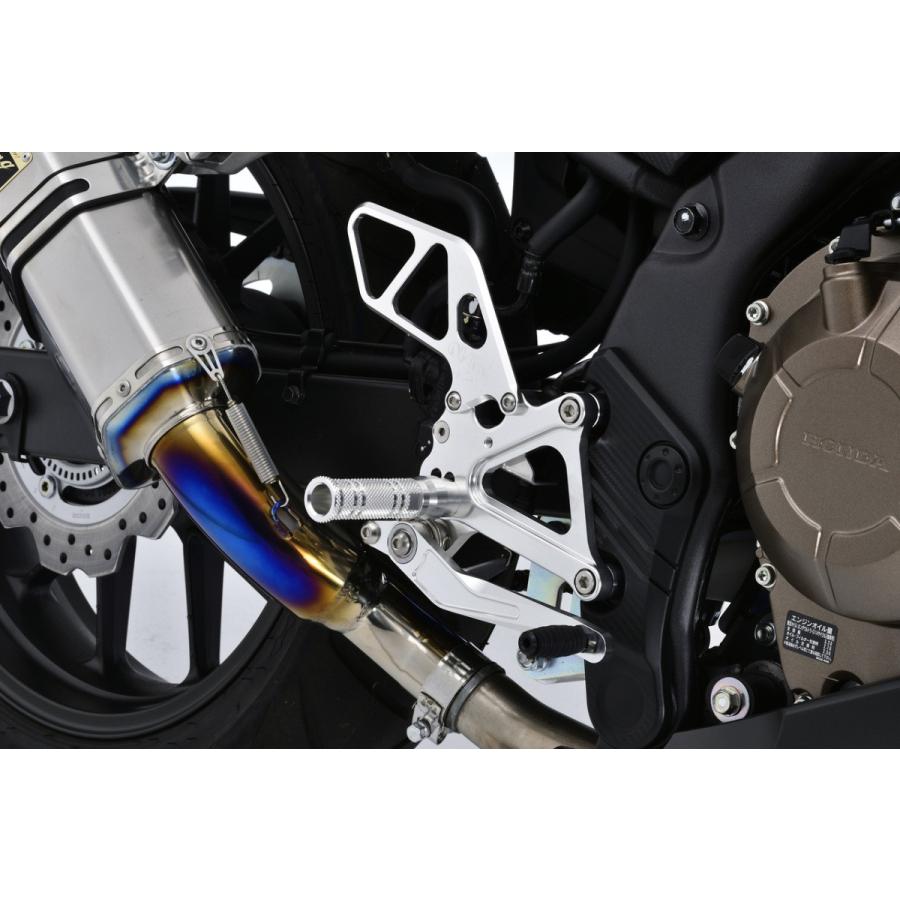 OVER RACING オーヴァー バックステップ 4ポジション シルバー CBR400R 