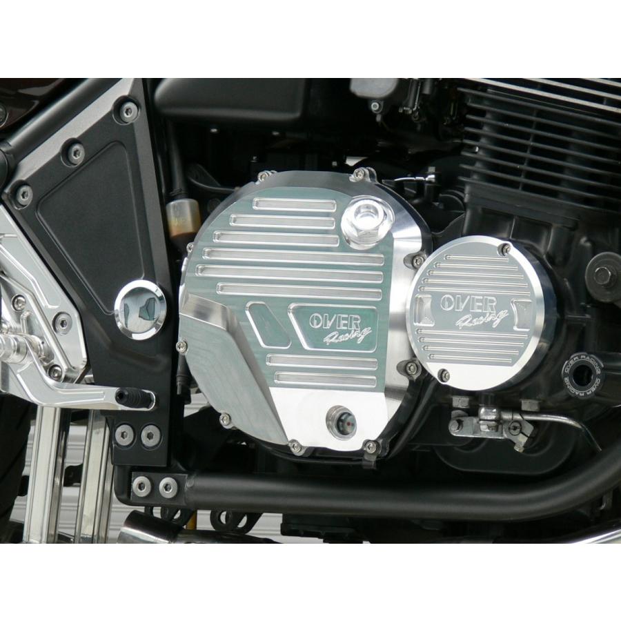 OVER RACING オーヴァー クラッチカバー シルバー ZEPHYR1100 OVER RACING オーヴァー クラッチカバー シルバー ZEPHYR1100