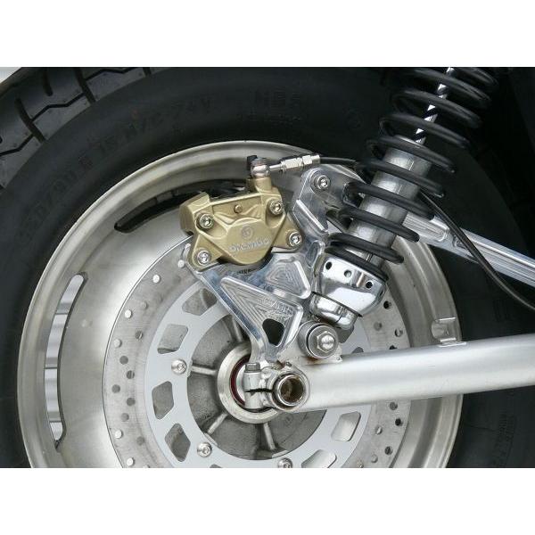 vmax1200 リアブレーキ　ブレンボブレーキキャリパー ホース付き OVER RACING（オーバーレーシング） OVER オーヴァー リアキャリパー