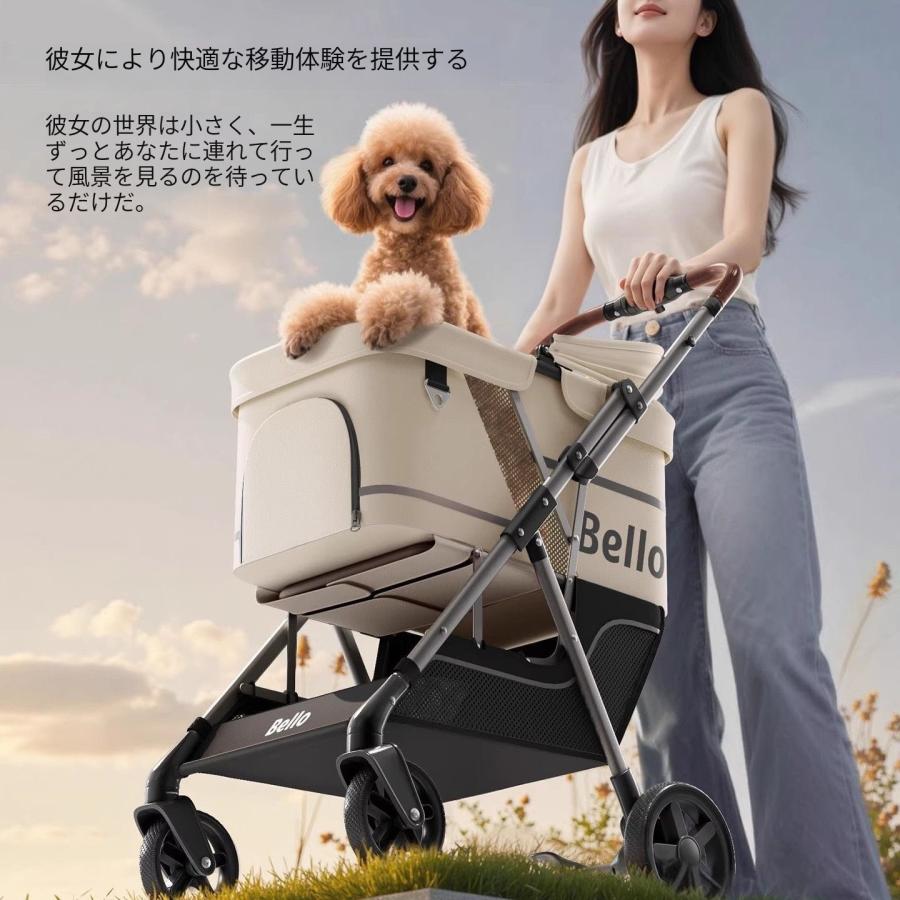 Bello ベッロ ペット カート バギー ペットカート わんタッチ 2way 大セール】Bello ペットカート 軽量 折りたたみ 中型犬 小型犬