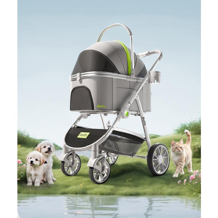 大セール】Bello ペットカート 高品質 折りたたみ可能 犬用ベビーカー