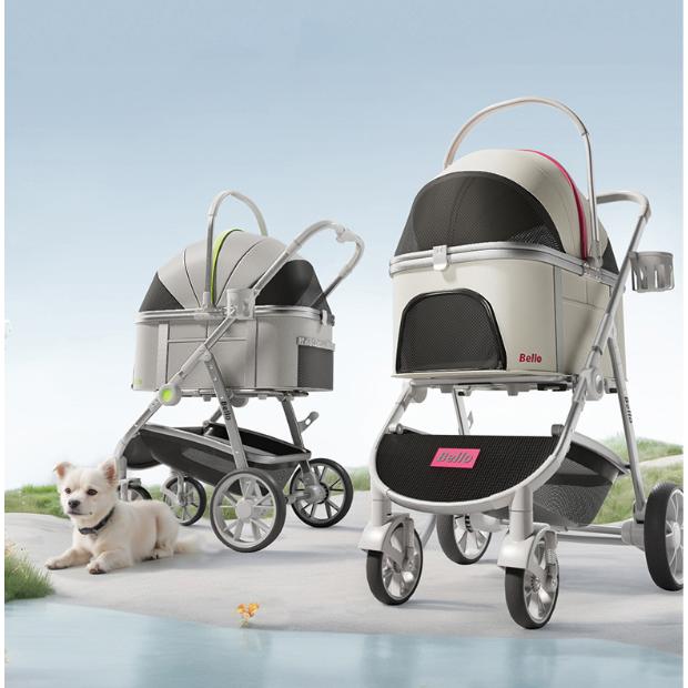 大セール】Bello ペットカート 高品質 折りたたみ可能 犬用ベビーカー