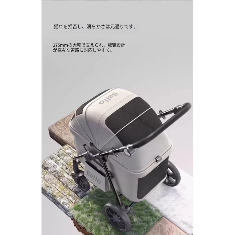 ❗️最終お値下げ❗️キャリー　取外し折りたたみ　ペットカート　バギー　Bello 犬 大セール】Bello ペットカート 大型犬 小型犬 中型犬 多頭 折りたたみ