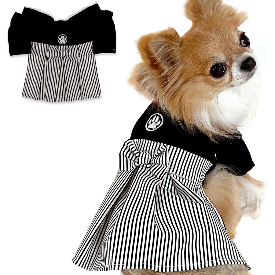 犬 袴 犬服 和装 着物 ペット用袴 犬用着物 小型犬 チワワ トイプードル 猫 和服 コスプレ フォーマル 刺繍 家紋入り お正月 七五三 誕生日 記念日 撮影 ペット |  | 02