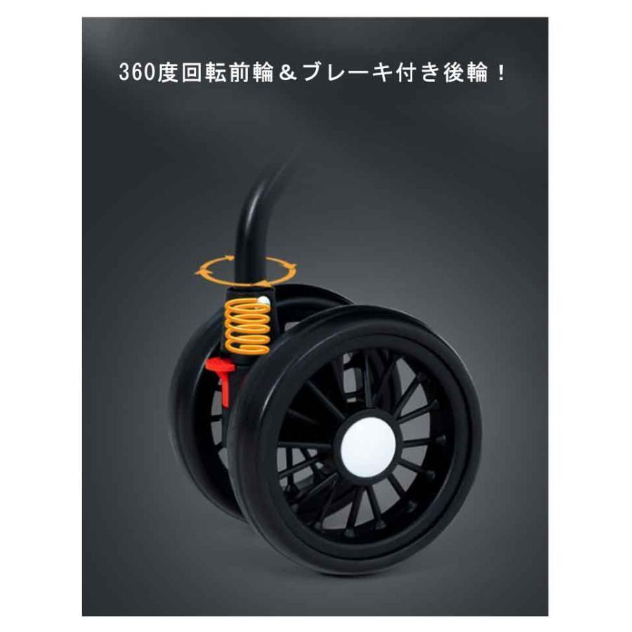 大型犬 お出かけ 折りたたみ ペット 折り畳み 多頭用 バギー ペットカート 後輪ブレーキ付き カート 4輪 老犬 犬 介護用 犬用ベビーカー 360_12