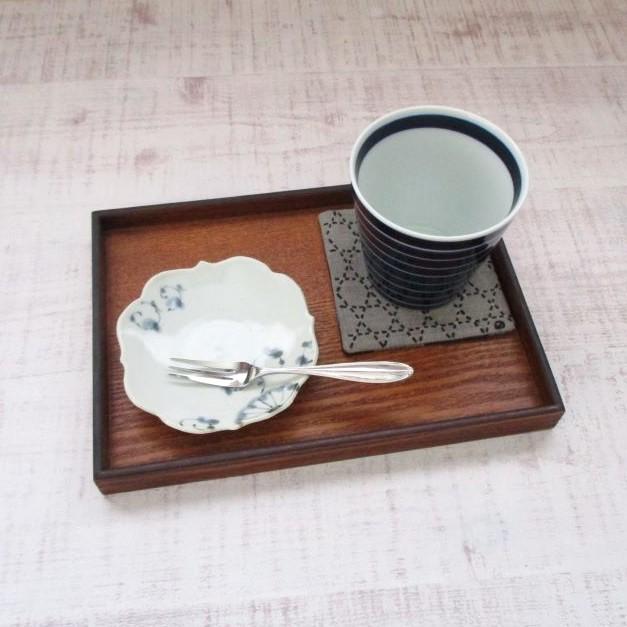 有田焼 染付 菊絵 四稜小皿 お醤油皿 シンプル おしゃれ レトロ ギフト