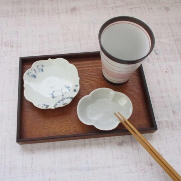 有田焼 豆皿 豆鉢 お皿 おしょうゆ皿 李朝白磁木瓜 おしゃれ シンプル