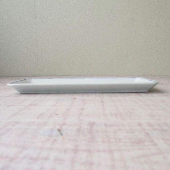 有田焼 渓山窯 染付 魚（骨）長角皿（中）長皿 魚皿 プレート シンプル