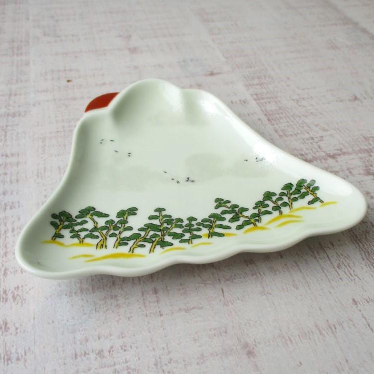 有田焼 幸楽窯 錦三保の松原 富士山 銘々皿 デザート皿 多用皿 お皿 和