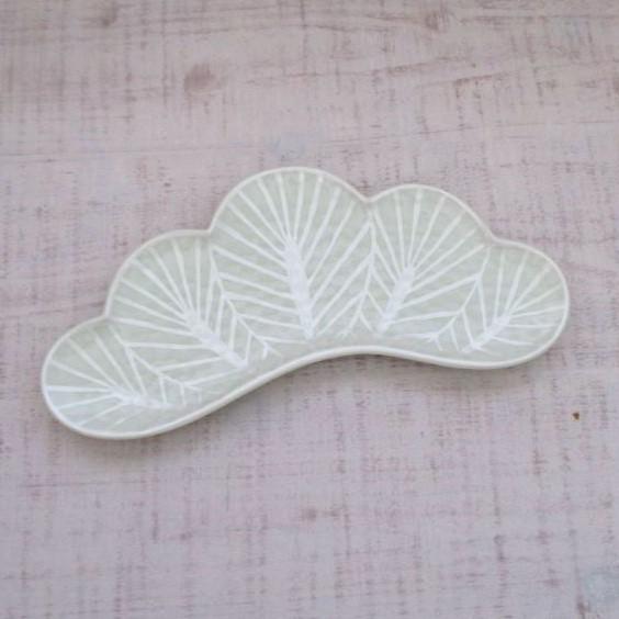 有田焼 幸楽窯 お皿 長皿 付出皿 錦銀松葉形前菜皿 おしゃれ 高級感