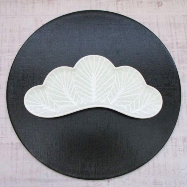 有田焼 幸楽窯 お皿 長皿 付出皿 錦銀松葉形前菜皿 おしゃれ 高級感