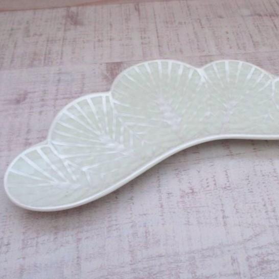 有田焼 幸楽窯 お皿 長皿 付出皿 錦銀松葉形前菜皿 おしゃれ 高級感