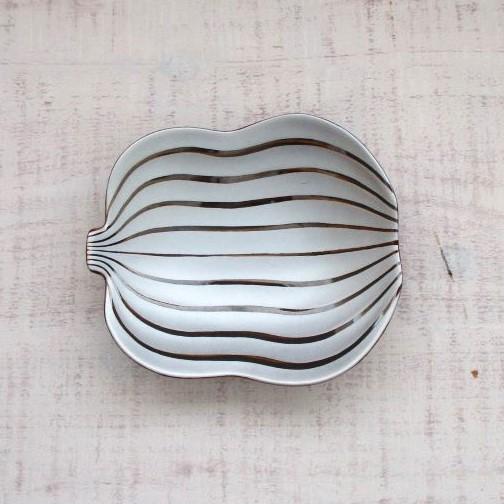 有田焼 幸楽窯 錦銀彩飴釉瓢形 銘々皿 華やか 上品 お正月 人気 お祝い