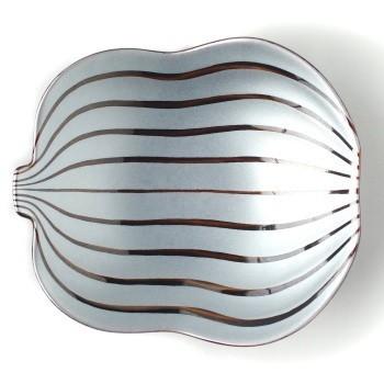 有田焼 幸楽窯 錦銀彩飴釉瓢形 銘々皿 華やか 上品 お正月 人気 お祝い