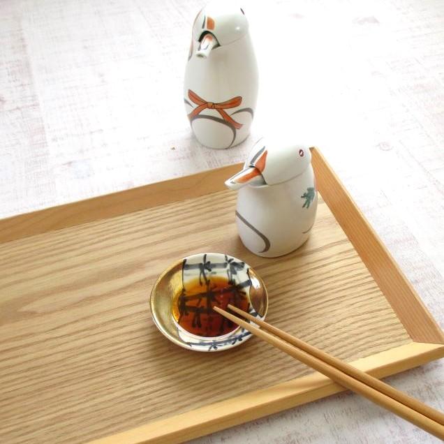 有田焼 錦兎汁次 3点セット うさぎ 醤油差し 母兎 兄兎 赤ちゃん兎