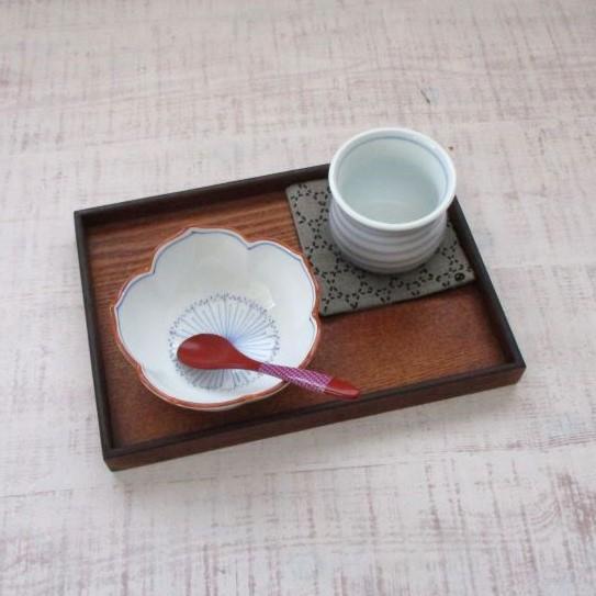 波佐見焼 染付 桔梗絵（青）桔梗型 小鉢 シンプル 上品 かわいい