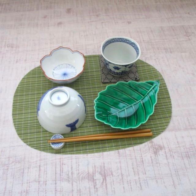 波佐見焼 染付 桔梗絵（青）桔梗型 小鉢 シンプル 上品 かわいい
