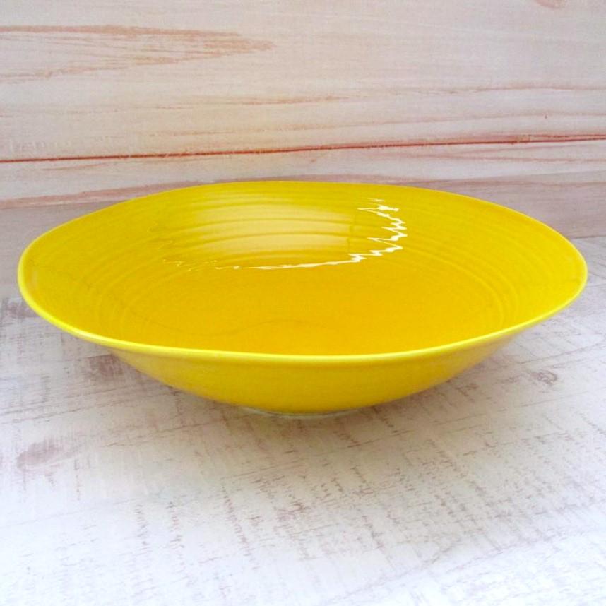 波佐見焼 黄交趾 なぶり八寸皿 盛皿 盛鉢 鉢 深鉢 康創窯 おしゃれ