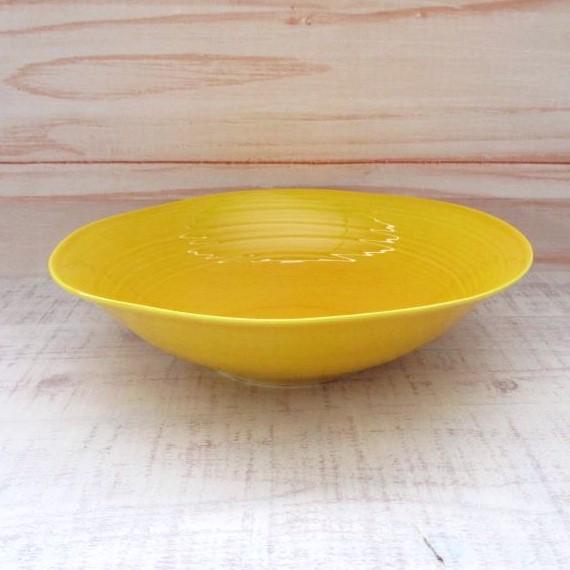 波佐見焼 黄交趾 なぶり八寸皿 盛皿 盛鉢 鉢 深鉢 康創窯