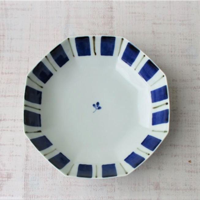 染付 八角 お皿