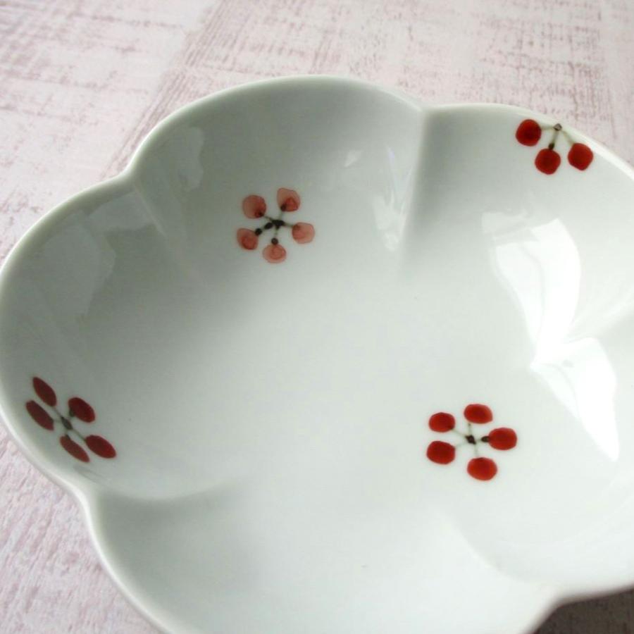 有田焼 皓洋窯 小鉢 錦錆小花ちらし 梅小鉢 取鉢 小皿 取皿 デザート鉢