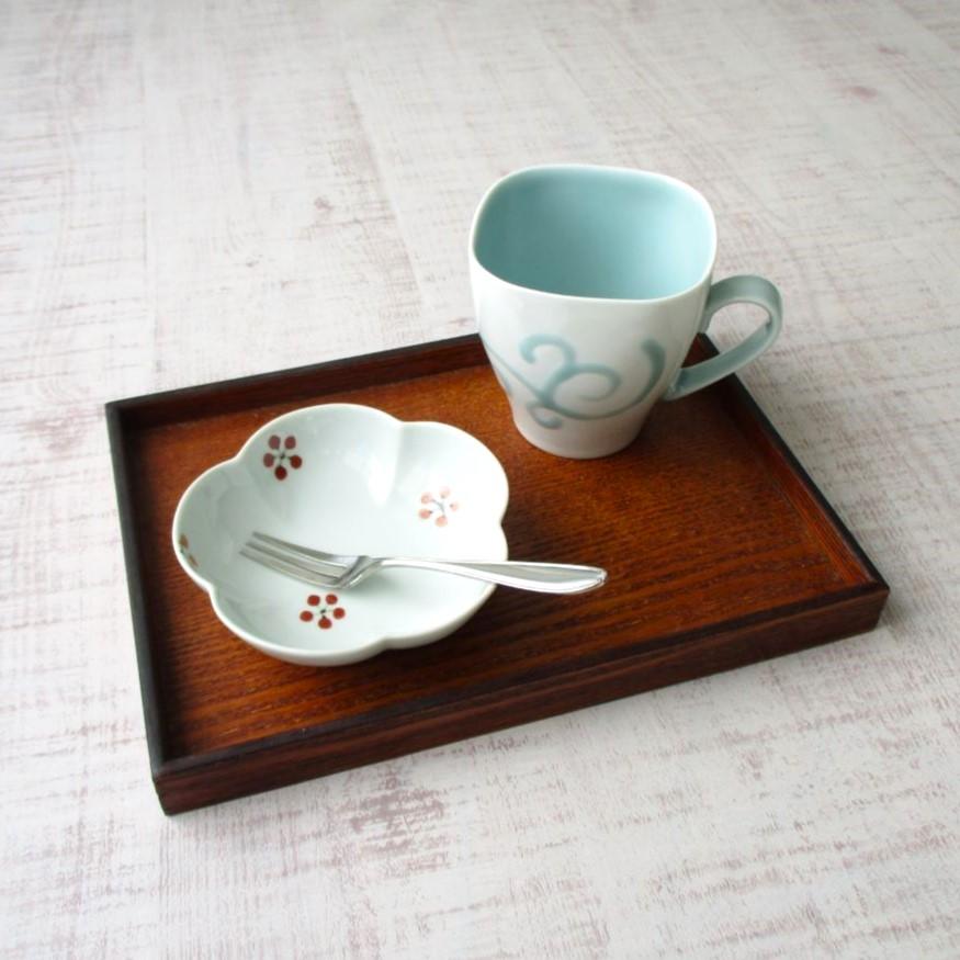 有田焼 皓洋窯 小鉢 錦錆小花ちらし 梅小鉢 取鉢 小皿 取皿 デザート鉢