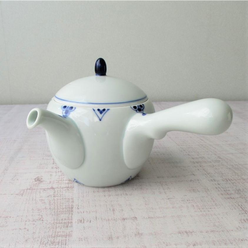 有田焼 皓洋窯 食器 染付 剣先小花 NEO急須 ポット おしゃれ シンプル