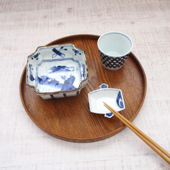 有田焼 伊万里焼 染付 小槌 豆鉢 豆皿 小皿 醤油皿 珍味入れ 薬味皿