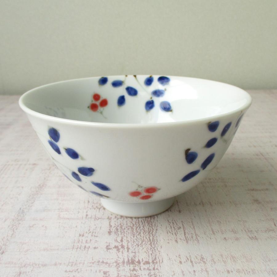 有田焼 伊万里焼 南天 茶付 小 ご飯茶碗 飯碗 お碗 茶碗 かわいい