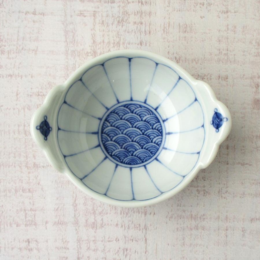 波佐見焼 食器 和食器 小鉢 小付 副菜 おしゃれ シンプル 上品 染付 菊