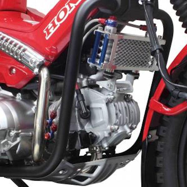 SP武川アルミオイルクーラー ハンターカブCT125 181cc用 オマケ有り SP武川 takegawa 07-07-0391 オイルクーラー 4段コア/メッシュホース