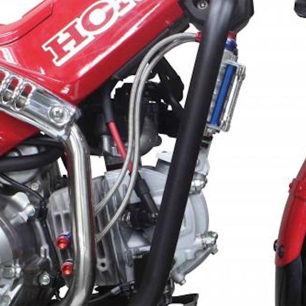 SP武川アルミオイルクーラー ハンターカブCT125 181cc用 オマケ有り SP武川 takegawa 07-07-0391 オイルクーラー 4段コア/メッシュホース