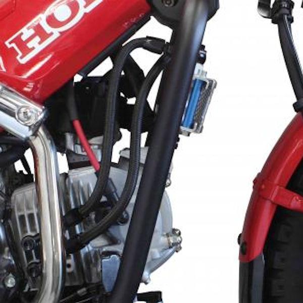 SP武川アルミオイルクーラー ハンターカブCT125 181cc用 オマケ有り SP武川 takegawa 007-07-0392 オイルクーラー 3段コア/メッシュホース