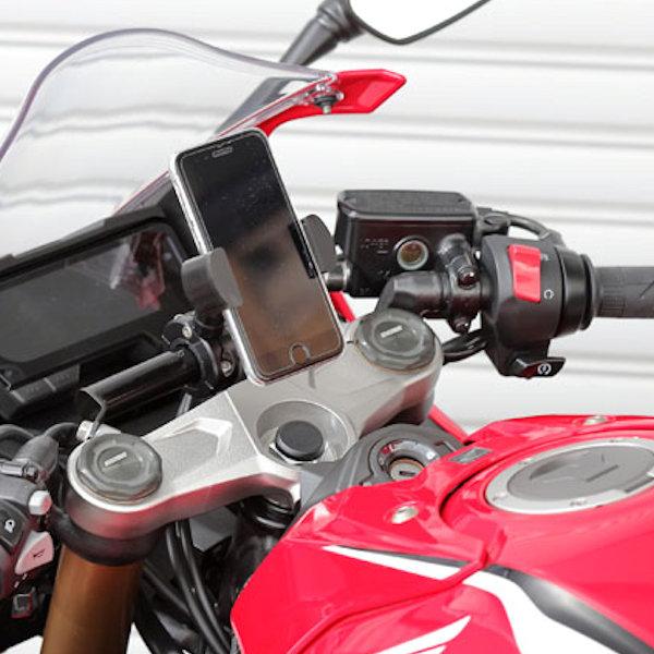 キジマ KIJIMA 204-0698 ハンドルマウントステー ブラック 1.5Kg ホンダ CBR650R