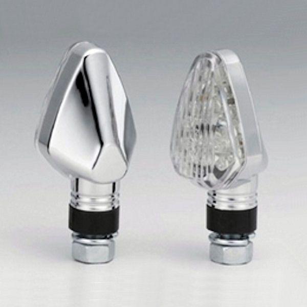 キジマ (KIJIMA) 219-5133 ウインカーキット LED MATタイプ4個＋ICリレー 50×37×32mm 12V1W メッキ/クリアレンズ 汎用