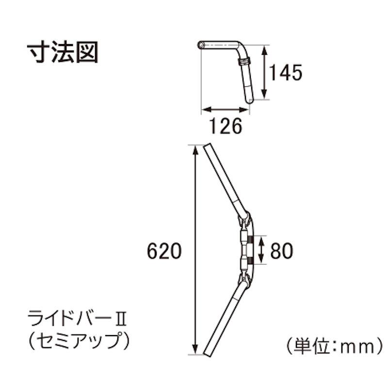 DAYTONA（デイトナ） DAYTONA 65663 ライドバー2セミアップ 全幅620×高