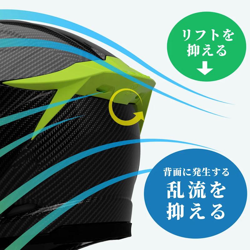 A-FORCE WINS RR 12K ドライカーボン フルフェイスヘルメット MFJ公認