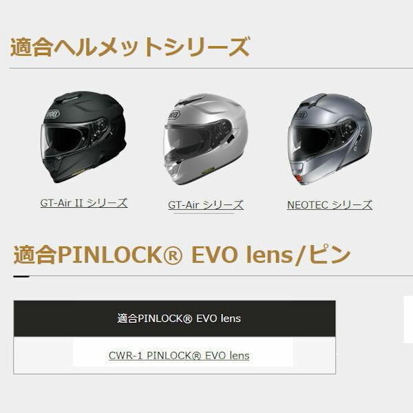 SHOEI 【在庫あり】SHOEI正規品 CNS-1 PINLOCK シールド ダーク