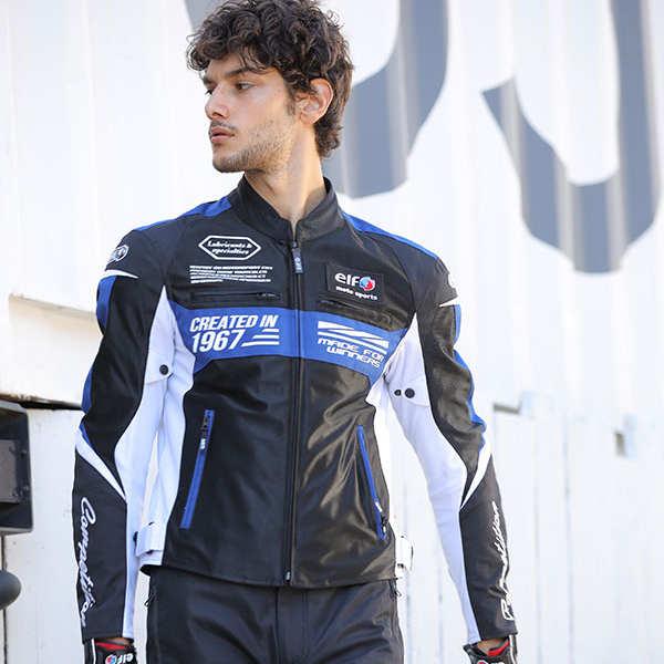 ELF エルフ EJ-S103 Ideal Mesh Jacket / イデアールメッシュジャケット ブラック/レッド S〜4Lサイズ_5