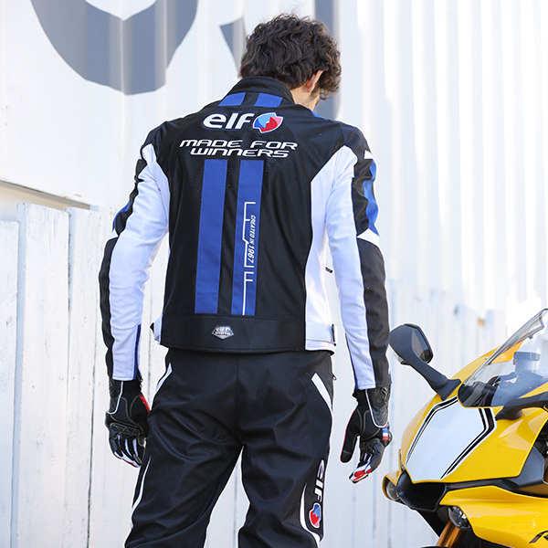 ELF エルフ EJ-S103 Ideal Mesh Jacket / イデアールメッシュジャケット ブラック/レッド S〜4Lサイズ_6