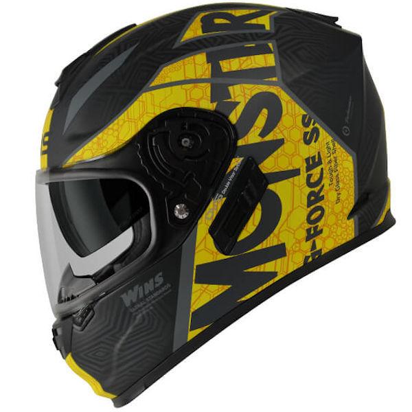 半額品 強くて軽いドライファイバーシェル Wins ウインズ G Force Ss Monster Typec 03 ブラック イエロー フルフェイスヘルメット Www Shkodrarinore Gov Al