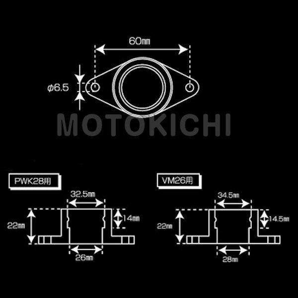 シフトアップ SHIFT UP 201085-GP 補修用ラバーインシュレーター ミクニVM26用 モンキー｜motokichi