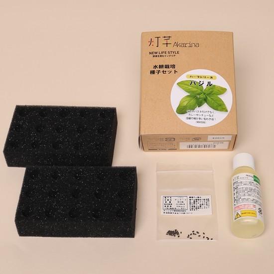ハーブ 種 バジル 水耕栽培用種子 バジル種子約30粒 液体肥料50ml 培地スポンジ30個 定形外郵便なら送料340円 Mas06 灯り工房モトム ヤフー店 通販 Yahoo ショッピング