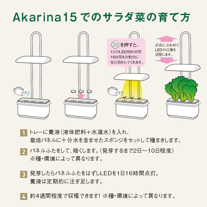 水耕栽培キット Akarina15 サラダ菜タネ 液体肥料 スポンジ付 壁掛け Led プランター 室内栽培 野菜栽培 キット 灯菜 アカリーナ Oma15 灯り工房モトム ヤフー店 通販 Yahoo ショッピング