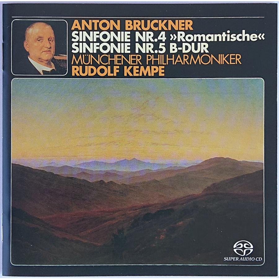 【中古】RUDOLF KEMPE ルドルフ・ケンペ　／　BRUCKNER : SINFONIE NR.4 &NR.5〔SACD/CD〕