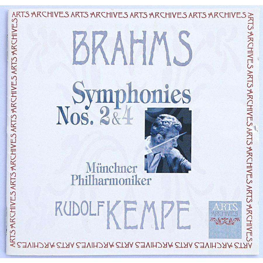 【中古】RUDOLF KEMPE ルドルフ・ケンペ　／　BRAHMS : SYMPHONIES Nos.2 & 4〔輸入盤CD〕