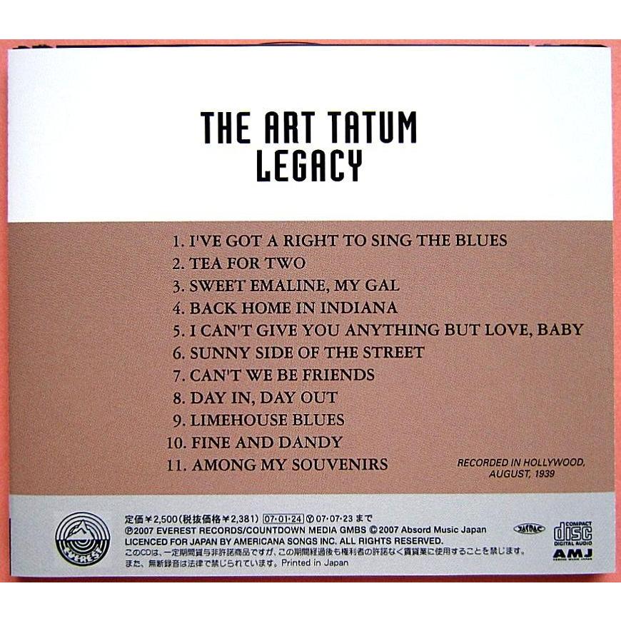 【中古】 ART TATUM アート・テイタム　／　THE ART TATUM LEGACY〔CD〕｜motomachirhythmbox｜02